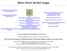 Tablet Screenshot of beloitchurchdartball.org